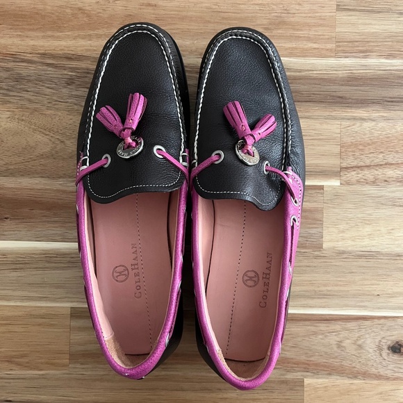 Cole Haan Pink Tassel Leather Loafers (Size 6.5) - Picture 1 of 10